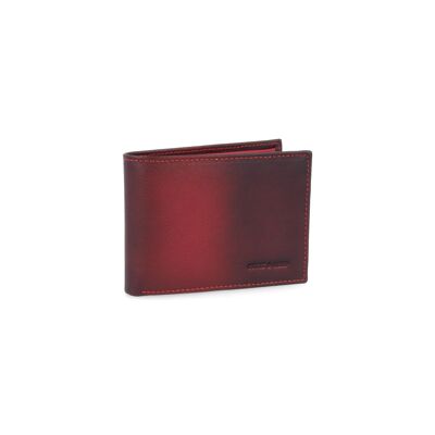 Leather wallet with red RFID anti-theft system (AC-OR-LIVERPOOL-383-ROJO)