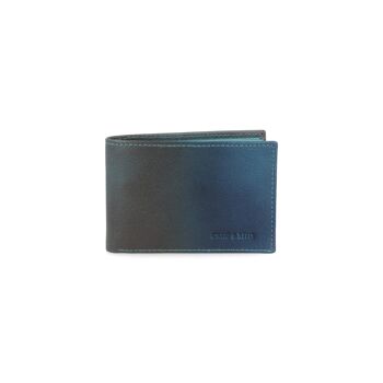 Portefeuille en cuir bleu avec système antivol RFID (AC-OR-LIVERPOOL-386-AZUL) 2