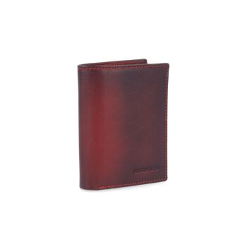 Portefeuille en cuir avec système antivol RFID rouge (AC-OR-LIVERPOOL-864-ROJO) 1