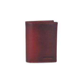 Portefeuille en cuir avec système antivol RFID rouge (AC-OR-LIVERPOOL-864-ROJO) 2