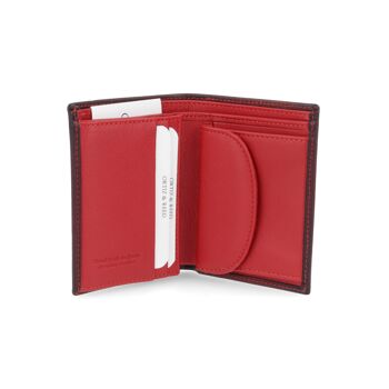 Portefeuille en cuir avec système antivol RFID rouge (AC-OR-LIVERPOOL-864-ROJO) 4