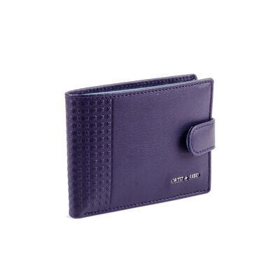 Blue leather wallet with RFID anti-theft system (AC-OR-SCOTT-425-AZUL)