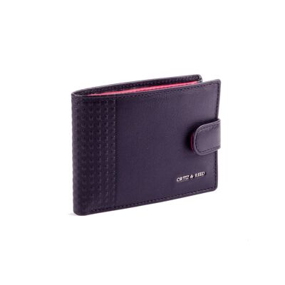 Black leather wallet with RFID anti-theft system (AC-OR-SCOTT-425-NEGRO)