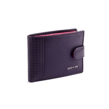 Portefeuille en cuir noir avec système antivol RFID (AC-OR-SCOTT-425-NEGRO) 1