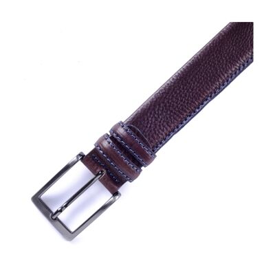 Ceinture en cuir lisse marron (B-BARTOLO-MARRON)