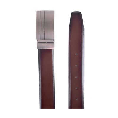 Cognac hand-finished leather belt (B-BROOK-COGNAC)