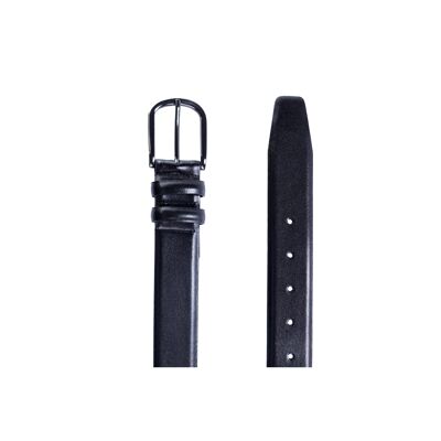 Leather belt with black stitching (B-LIBLENADO-NEGRO)