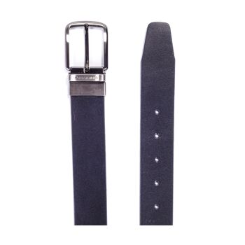 Ceinture réversible cuir-cuir noir réversible (B-MINODIF-CUERO-NEGRO) 3