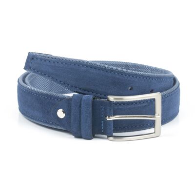 Cinturón de ante afelpado color jeans (B-SETIL-JEANS)