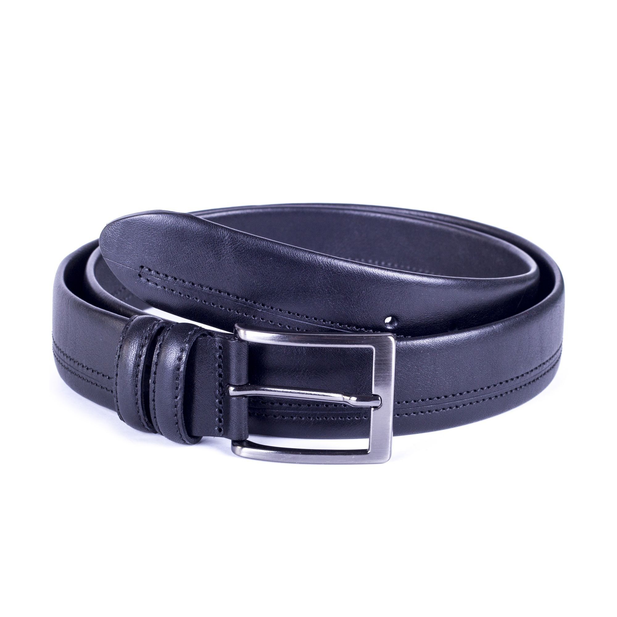 Buy wholesale Black hand-finished leather belt (B-CALITO-NEGRO)