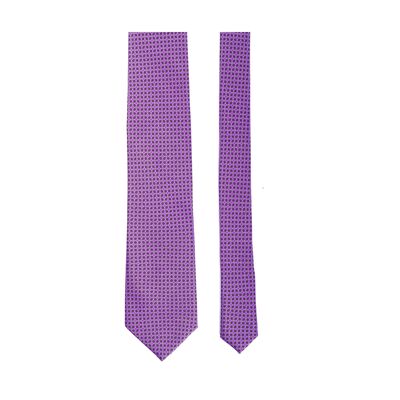 Rosa Krawatte mit handgefertigtem Druck (TIE-PROVENZA-PINK)