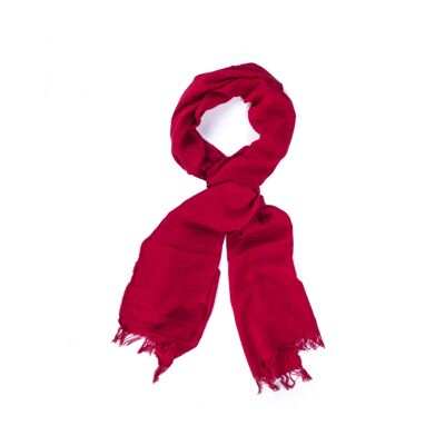 Foulard para hombre tejida con flecos color rojo (BUF-KASANENAT-ROJO)