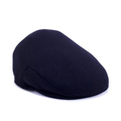 Casquette marine unie finition main (BOI-FOX-LAPES-MARINO)