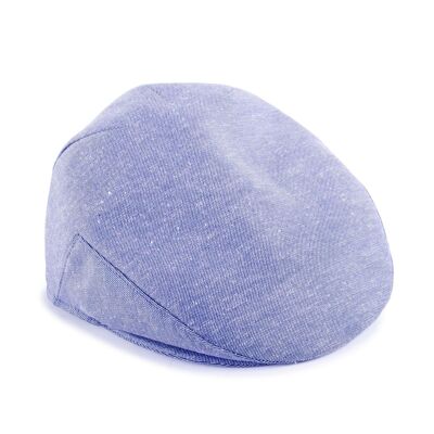 Plain blue hand-finished cap (BOI-FOX-M1802-AZUL)