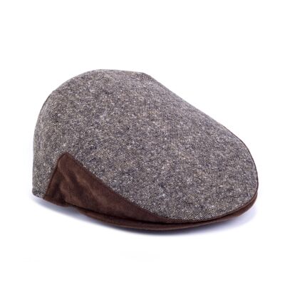 Plain brown hand-finished cap (BOI-FOX-PARIS2-MARRON)