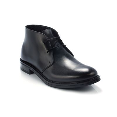 Smooth black leather ankle boot (BEFORIL-NEGRO)