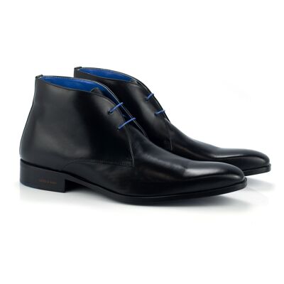 Smooth black leather ankle boot (CRANTER-NEGRO)
