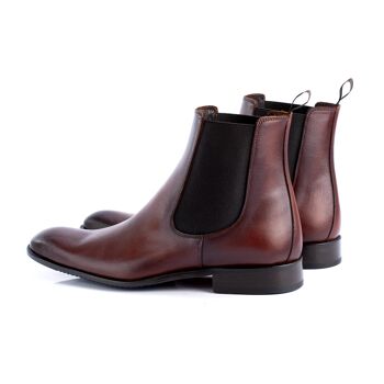 Bottines Chelsea en cuir avec élastique latéral cognac (TILECRA-BRANDY) 2