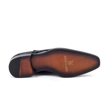 Chaussure à boucle en cuir avec deux boucles noires (ANTHONY-NEGRO) 5