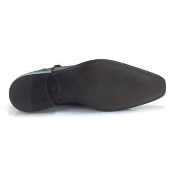 Chaussure avec boucle en cuir avec deux boucles noires (CONTELDA-NEGRO) 5