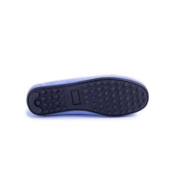 Mocassins garçon en daim avec coutures contrastées couleur a (KD-SIFLAG-AZUL-MEN) 5