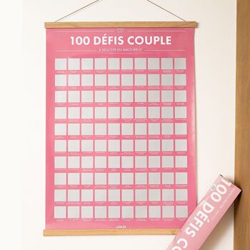🇫🇷 Poster à Gratter 100 Défis Couple à Faire en Amoureux (Version FR) 9
