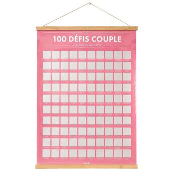 🇫🇷 Poster à Gratter 100 Défis Couple à Faire en Amoureux (Version FR) 10