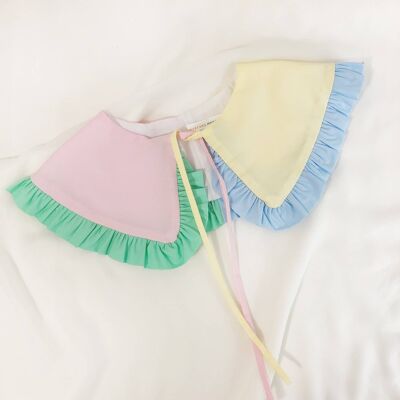 Pastel Cotton Detachable Collar, Oversized Collar