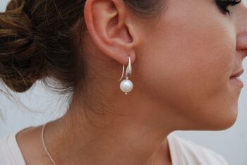 Boucles d'oreilles en argent sterling avec perles 2