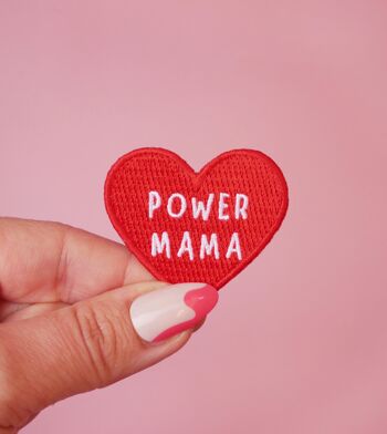 Patch thermocollant Power Mama - idée cadeau fête des mères mamans 1