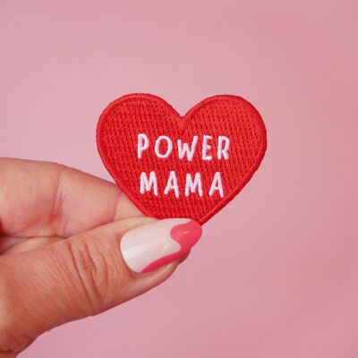 Toppa termoadesiva Power Mama - idea regalo per la festa della mamma mamme