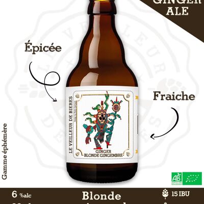 Le Veilleur de Bières bio - Ginger Blond with Ginger 6% 33cl