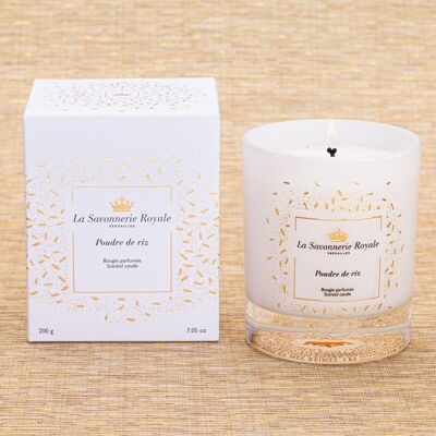 rice powder scented candle