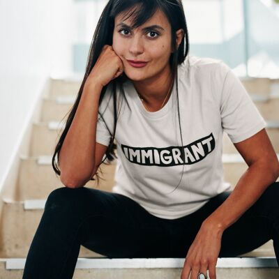 T-shirt immigré blanc