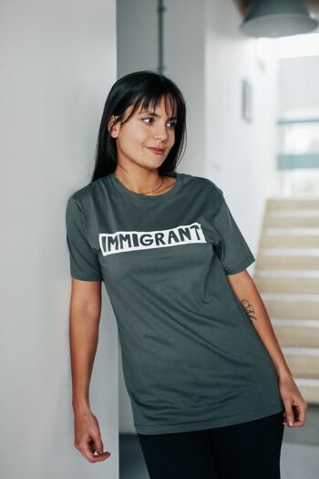 T-shirt Immigrant gris foncé 1