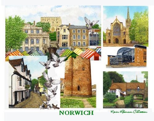 Coaster Norwich multi image. Norfolk.
