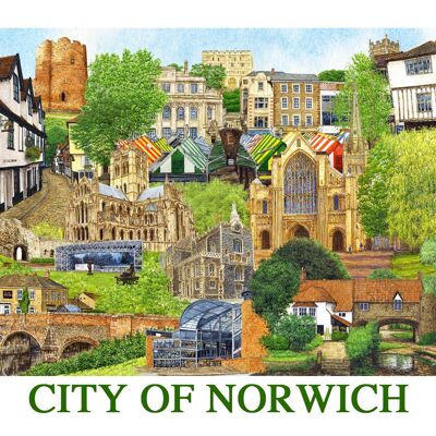 Montage de montagnes russes Norwich. Norfolk.