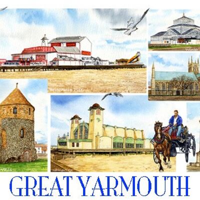 Montaña rusa, Great Yarmouth. Norfolk.