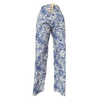 Set of Luxury Handmade Cotton Pj Lounge Pants for Men and Women