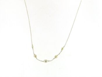 Collier en argent sterling avec perles. 8