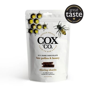 Polline d'api e miele 61% colombiano monorigine cioccolato fondente frammenti di condivisione (sacchetto) 120 g