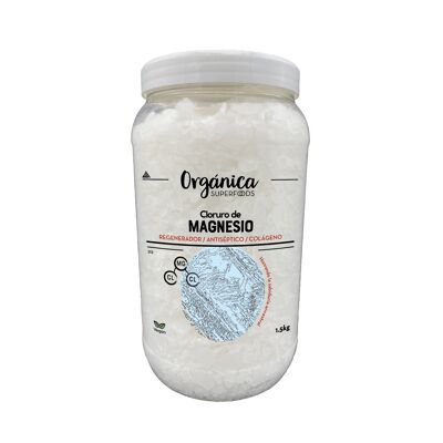 Cloruro de Magnesium en Copos 1500g - Orgánica Superfoods