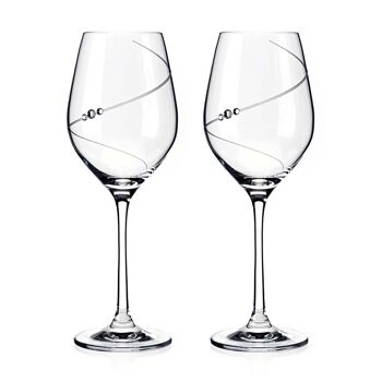 Vin blanc Silhouette - 2 verres 1