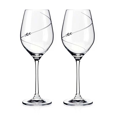 Silhouette Weißwein - 2 Gläser