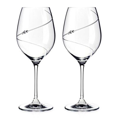 Silhouette red wine - 2 glasses