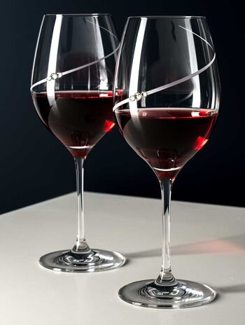 Silhouette vin rouge - 2 verres 3