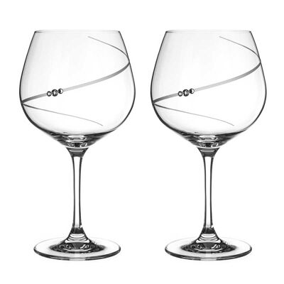 Silhouette gin copas - 2 glasses