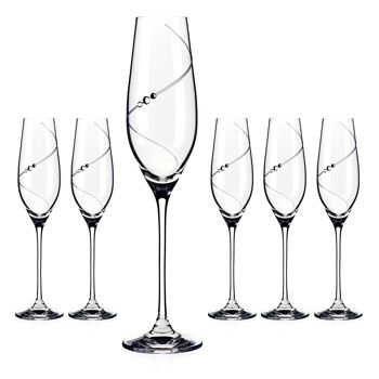 Flûtes à champagne Silhouette - 6 verres 1