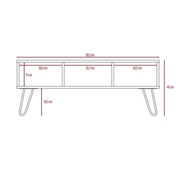 Table Basse Vegas 40 CM H X 101.1 CM L X 45 CM P. 5