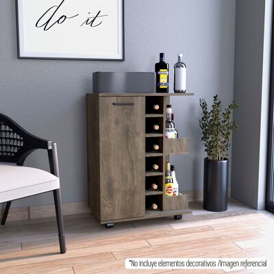 Meuble Bar Andorre Bas 82,1 CM H X 60 CM L X 37,7 CM P.